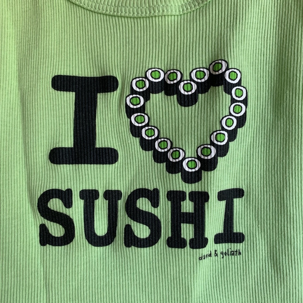 I Love Sushi David and Goliath Tank Top
